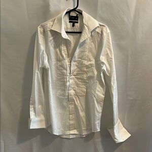 Bonobos White Dress Shirt Crisp Cotton Long-Sleeved